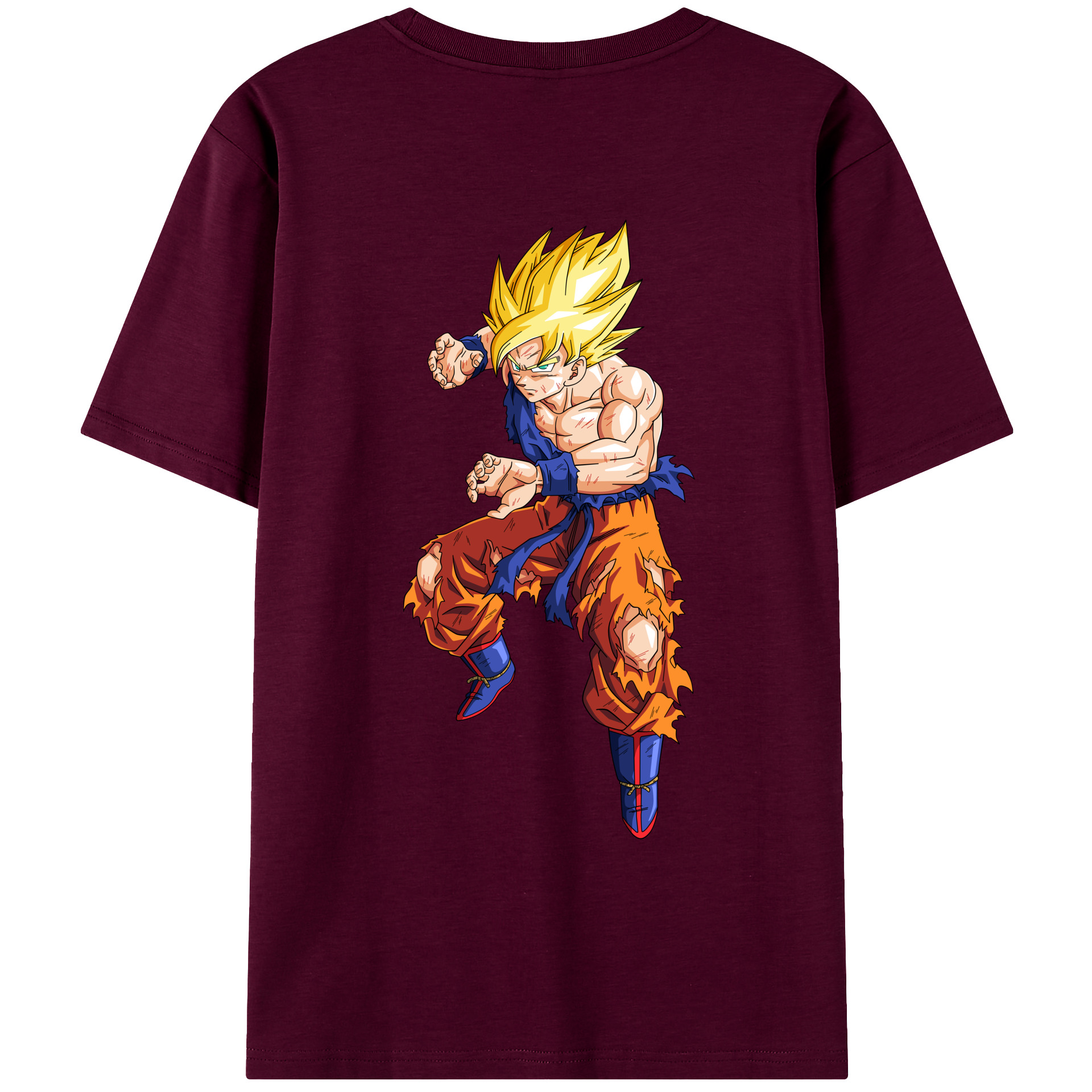 （画像用） ドラゴンボール 孫悟空（そん ごくう）Son Goku カカロット DRAGON BALL Kakarotto レディース半袖Tシャツ(バックプリント)